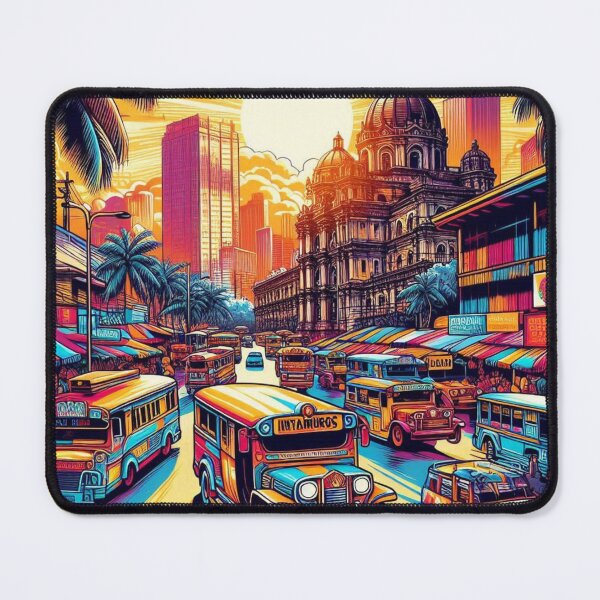 Item preview, Manila City Comic Style Design - Perfect for Beach Lovers & Vacation Accessories designed and sold by knalpot-design.