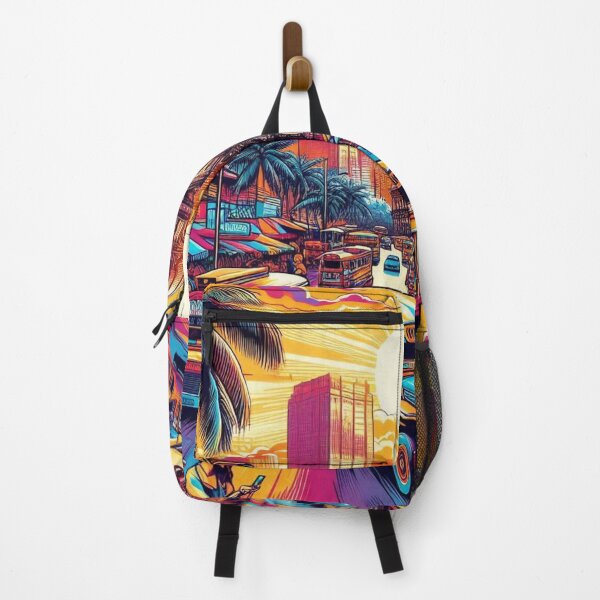 Item preview, Manila City Comic Style Design - Perfect for Beach Lovers & Vacation Accessories designed and sold by knalpot-design.
