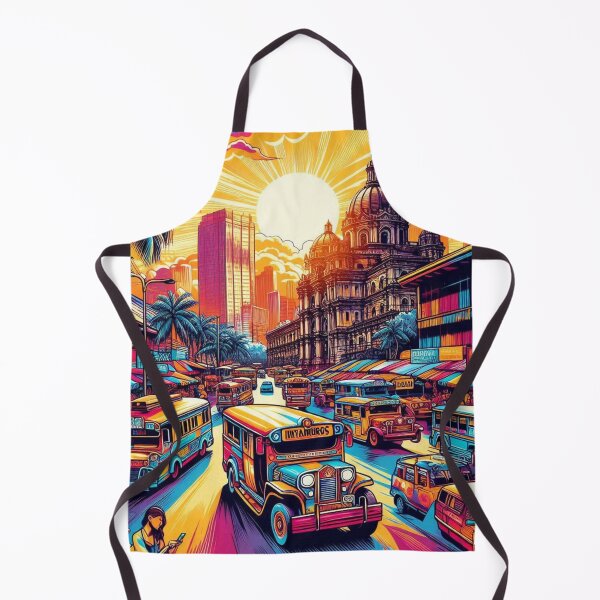Item preview, Manila City Comic Style Design - Perfect for Beach Lovers & Vacation Accessories designed and sold by knalpot-design.