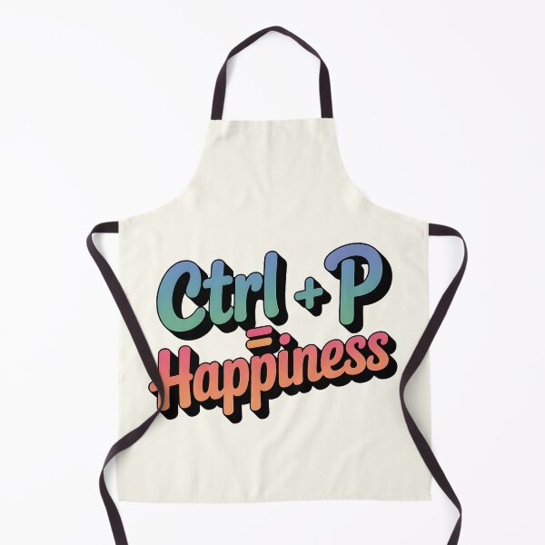 Item preview, Ctrl + P = Happiness – Print Joy designed and sold by Jollys-ArtShop.