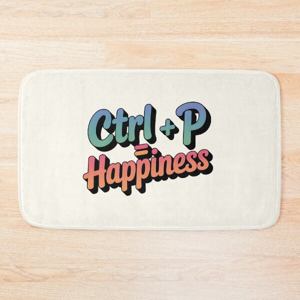 Item preview, Ctrl + P = Happiness – Print Joy designed and sold by Jollys-ArtShop.