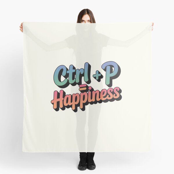 Item preview, Ctrl + P = Happiness – Print Joy designed and sold by Jollys-ArtShop.