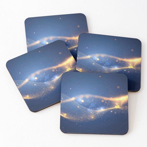 Item preview, Cosmic golden waves flow designed and sold by anytka.