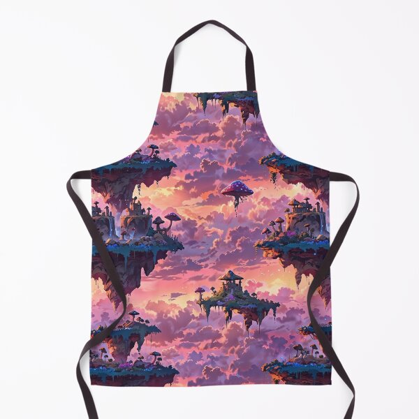 Item preview, Floating Fantasy Islands with Mushrooms and Sunset Sky designed and sold by CoolPixels.