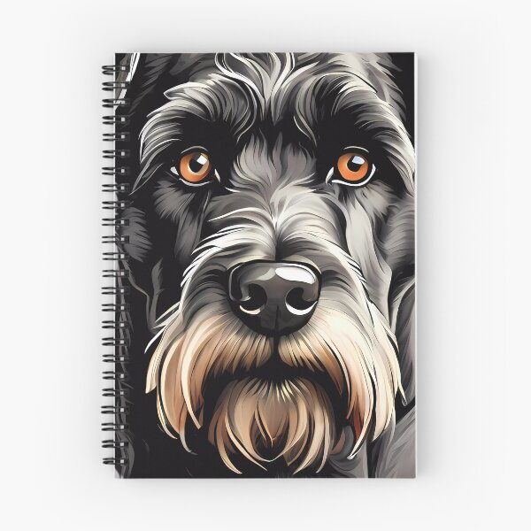 Item preview, Giant Schnauzer dog head designed and sold by SolaoLab.
