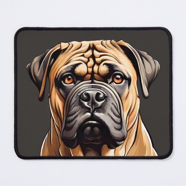 Item preview, Bullmastiff dog head designed and sold by SolaoLab.