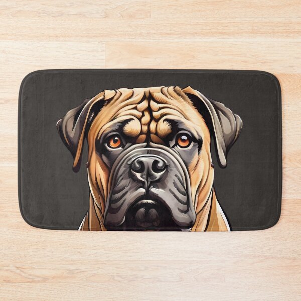 Item preview, Bullmastiff dog head designed and sold by SolaoLab.