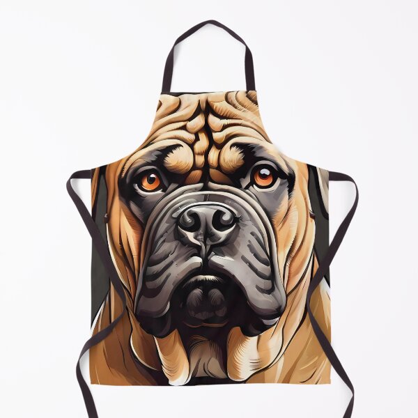 Item preview, Bullmastiff dog head designed and sold by SolaoLab.