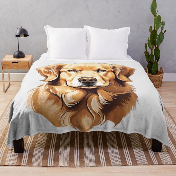Item preview, Golden Retriever dog head designed and sold by SolaoLab.