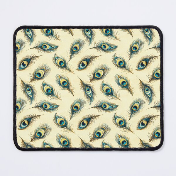 Item preview, seamless peacock feather pattern designed and sold by PoppyLaneStudio.