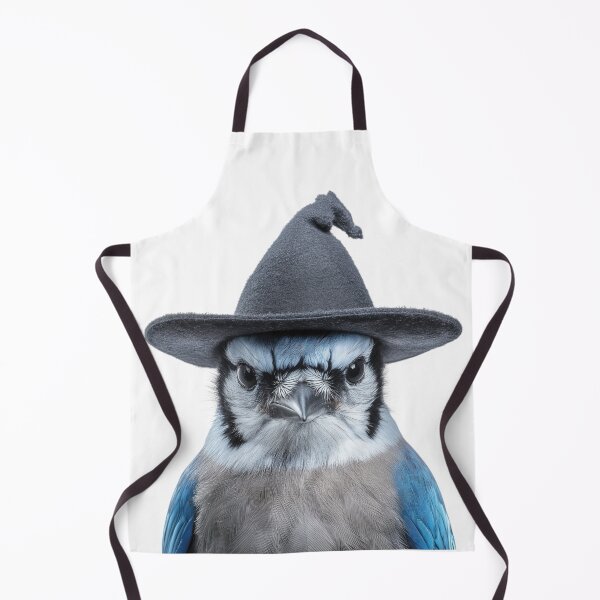 Item preview, Blue Jay Wearing Halloween Witch Hat designed and sold by LazyOwlStore.