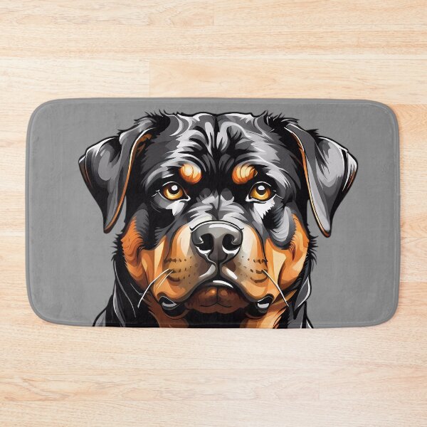 Item preview, Rottweiler dog head designed and sold by SolaoLab.