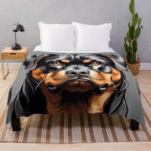 Item preview, Rottweiler dog head designed and sold by SolaoLab.
