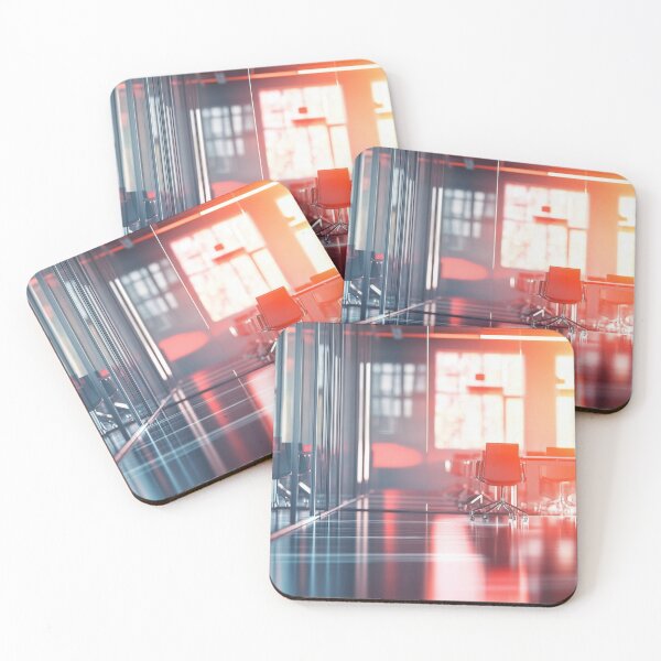 Item preview, Modern office interior at sunset designed and sold by anytka.