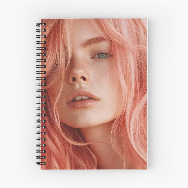 Item preview, Portrait of a model with pink hair designed and sold by anytka.