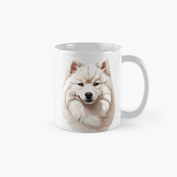 Item preview, Samoyed dog head designed and sold by SolaoLab.