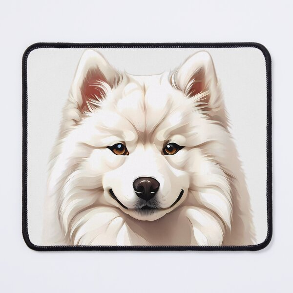 Item preview, Samoyed dog head designed and sold by SolaoLab.