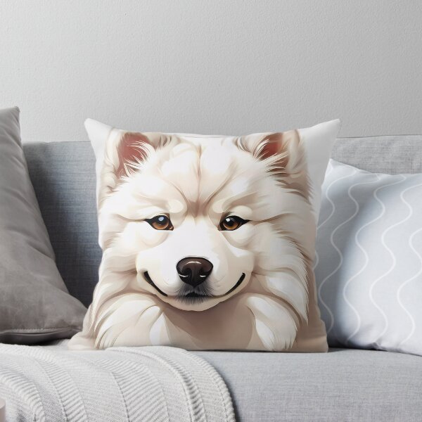 Item preview, Samoyed dog head designed and sold by SolaoLab.