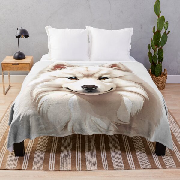Item preview, Samoyed dog head designed and sold by SolaoLab.