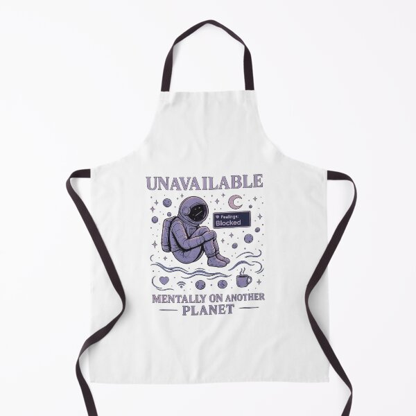 Item preview, Emotionally Unavailable – Mentally on Another Planet | Aesthetic Astronaut Vaporwave Design designed and sold by Designeerguy.