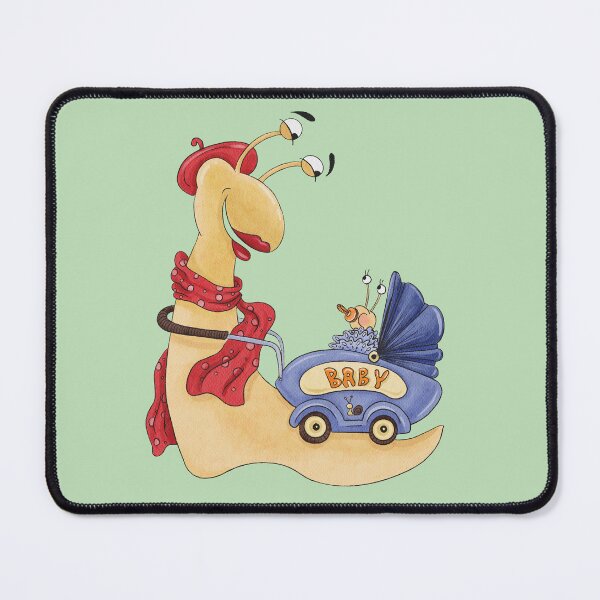 Item preview, Mommy Snail Taking Baby for Stroll designed and sold by Catsspirit.