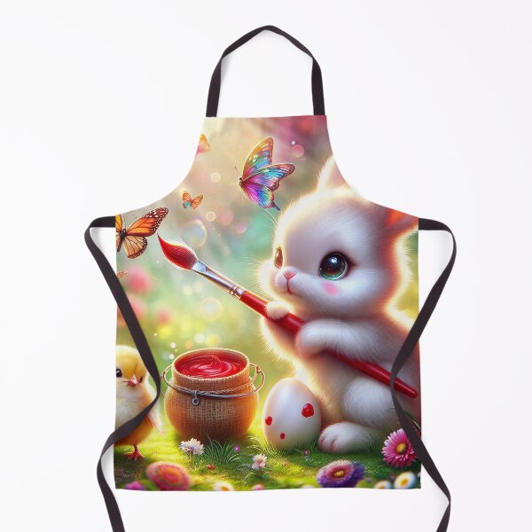Item preview, Baby Bunny Painting an Easter Egg designed and sold by M-Y-A-R-T-.