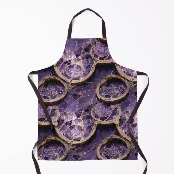 Item preview, Intricate Circular Patterns Over Cosmic Purple Background designed and sold by CoolPixels.