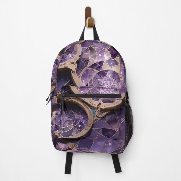 Item preview, Intricate Circular Patterns Over Cosmic Purple Background designed and sold by CoolPixels.