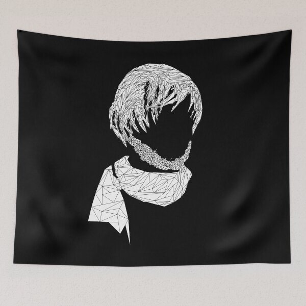 Item preview, Minimalist Ricardo Villalobos Geometric Portrait White designed and sold by We-Open-Minds.