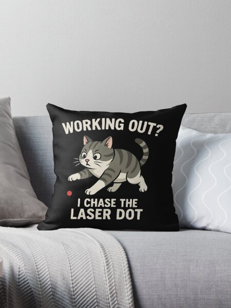 Artikel-Vorschau von Workout? Ich jage den Laserpunkt – Lustiges Katzen Fitness Design, designt und verkauft von Print-Zoo.