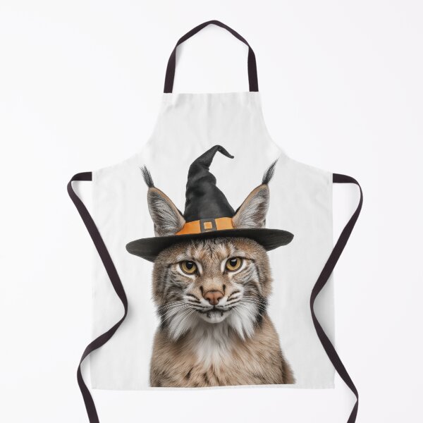 Item preview, Bobcat Wearing Halloween Witch Hat designed and sold by LazyOwlStore.