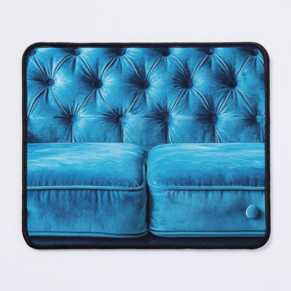 Item preview, Stylish blue upholstered couch designed and sold by anytka.