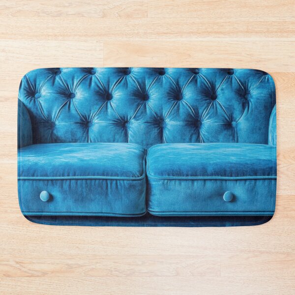 Item preview, Stylish blue upholstered couch designed and sold by anytka.