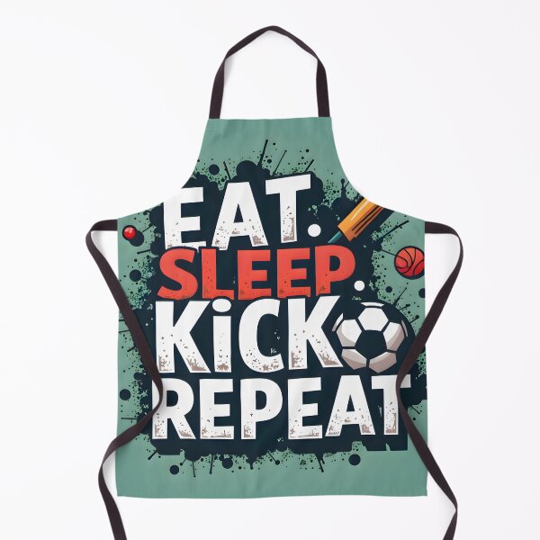 Item preview, Eat Sleep Soccer Repeat - Football Lover Art designed and sold by nhk999.