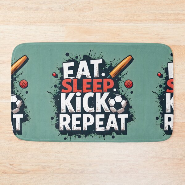 Item preview, Eat Sleep Soccer Repeat - Football Lover Art designed and sold by nhk999.