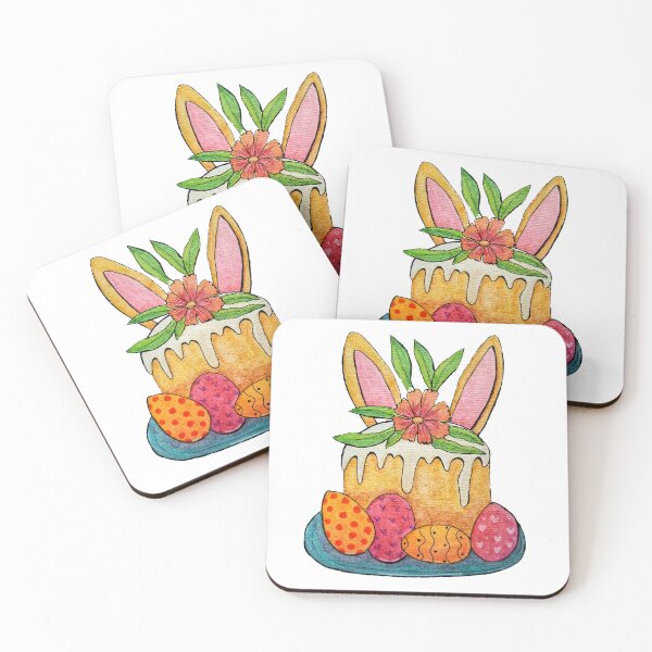 Item preview, Easter cake and eggs designed and sold by Paintedhues.