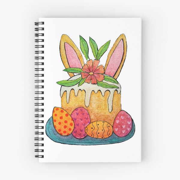 Item preview, Easter cake and eggs designed and sold by Paintedhues.