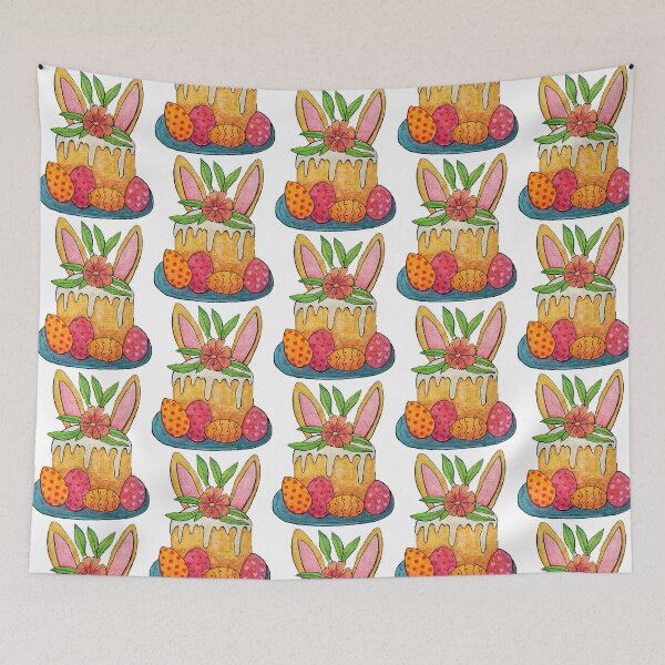 Item preview, Easter cake and eggs designed and sold by Paintedhues.