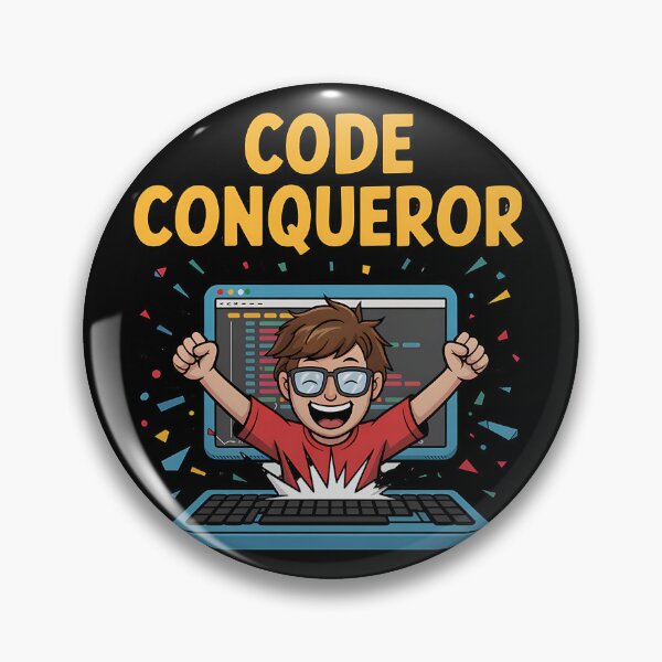 Item preview, Code Conqueror – Funny Programming Meme for Developers designed and sold by Fragy72.