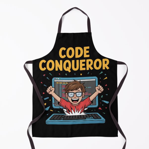Item preview, Code Conqueror – Funny Programming Meme for Developers designed and sold by Fragy72.