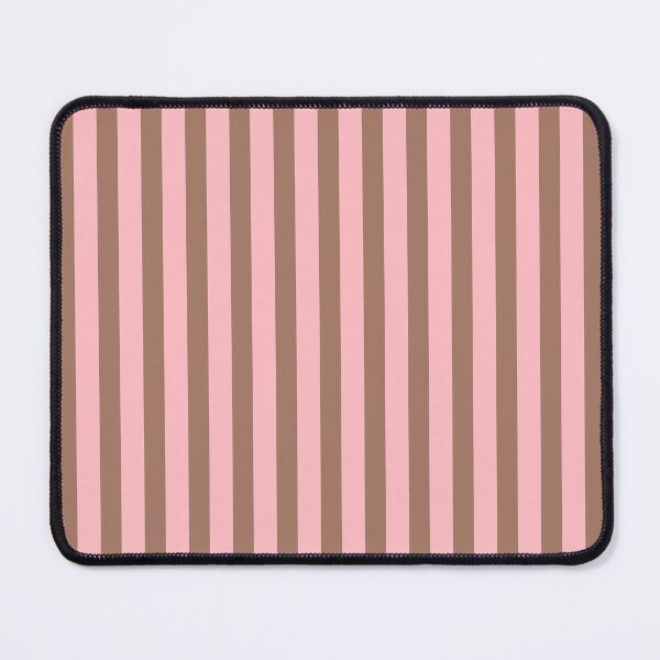 Item preview, Ultra Fine Stripes Narrow Vertical Stripe Pattern in Mocha Brown and Pink designed and sold by kierkegaard.