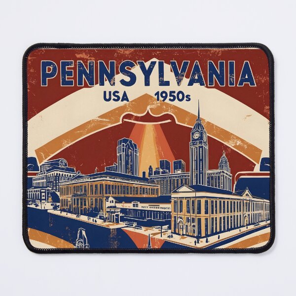 Item preview, Pennsylvania 1950s USA Vintage Retro Tourism designed and sold by TravelersGems.