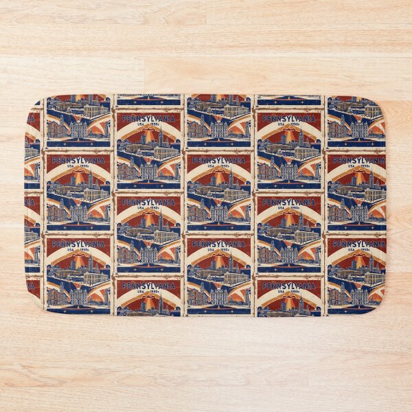 Item preview, Pennsylvania 1950s USA Vintage Retro Tourism designed and sold by TravelersGems.