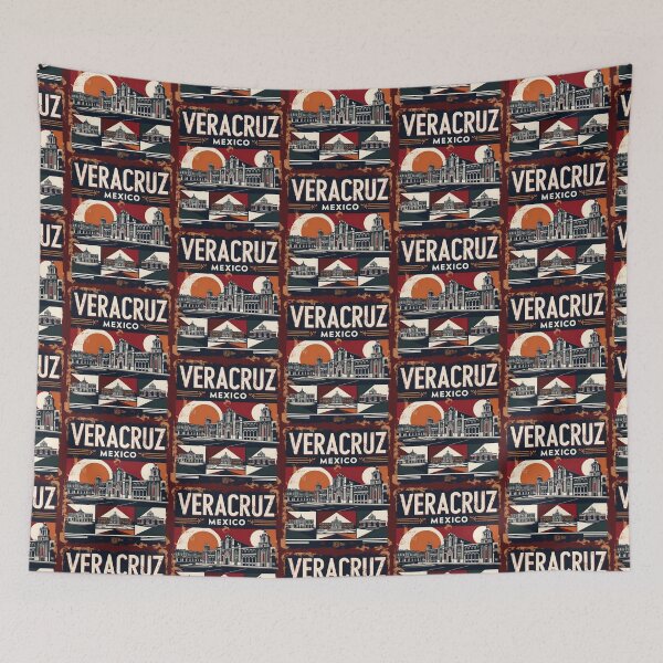 Item preview, Veracruz Mexico Vintage Travel Tourism designed and sold by TravelersGems.