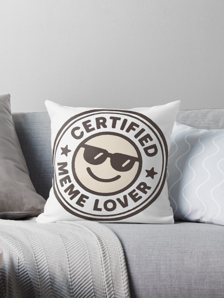 Thumbnail 1 of 4, Pillow, Certified Meme Lover designed and sold by Ilustraton.