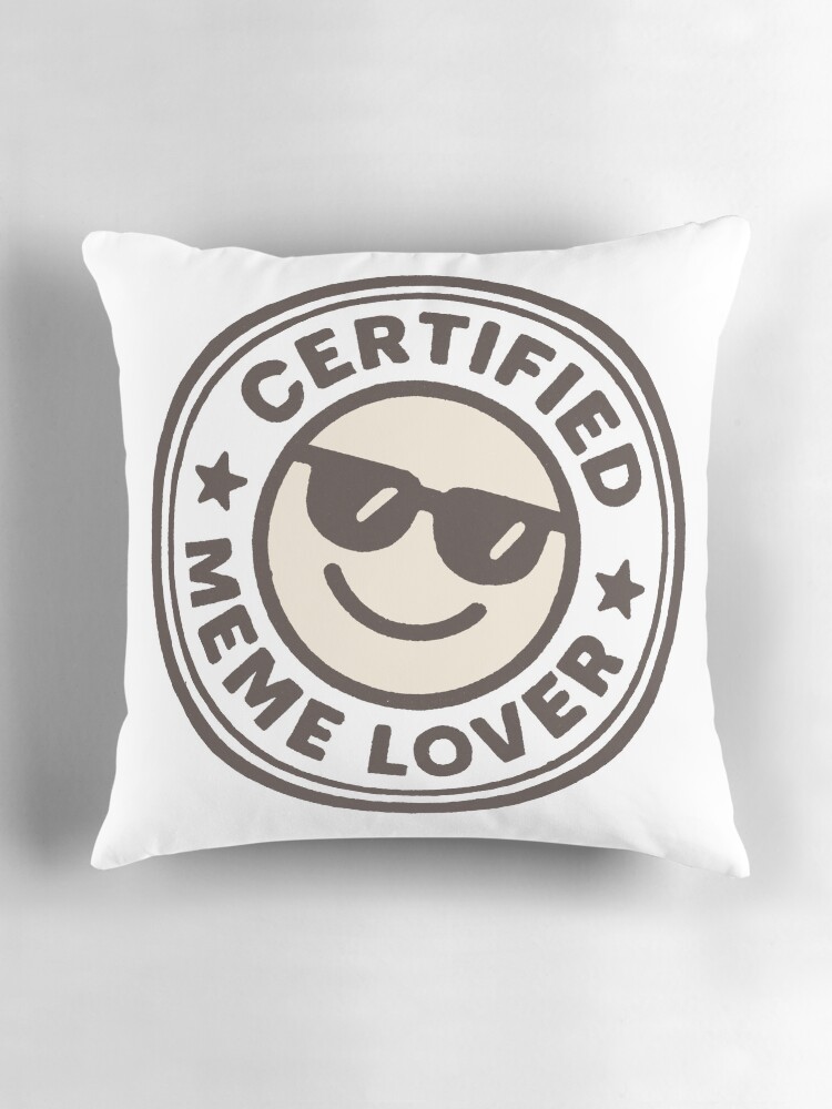 Thumbnail 3 of 4, Pillow, Certified Meme Lover designed and sold by Ilustraton.