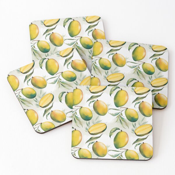 Item preview, Vintage Watercolor Mango Seamless Pattern designed and sold by Verycutethings.