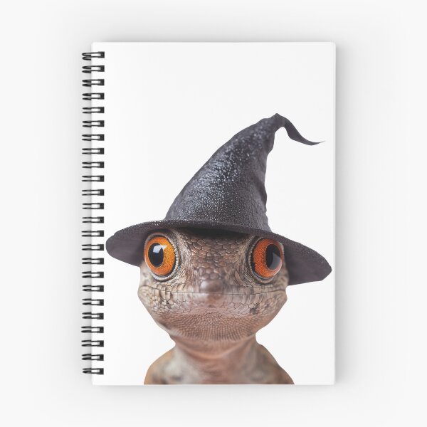 Item preview, Brown Anole Wearing Halloween Witch Hat designed and sold by LazyOwlStore.