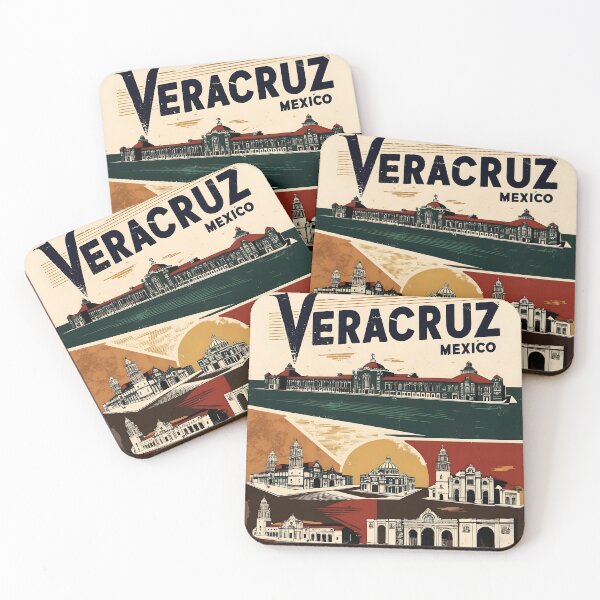 Item preview, Veracruz Mexico Vintage Travel Tourism designed and sold by TravelersGems.