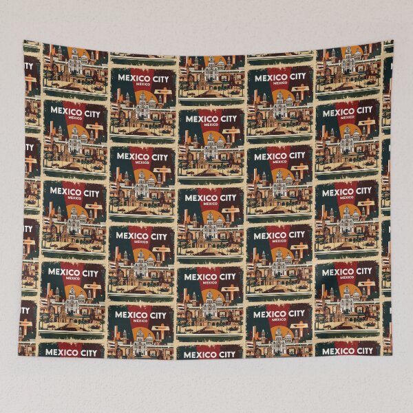 Item preview, Mexico City Vintage Travel Tourism designed and sold by TravelersGems.